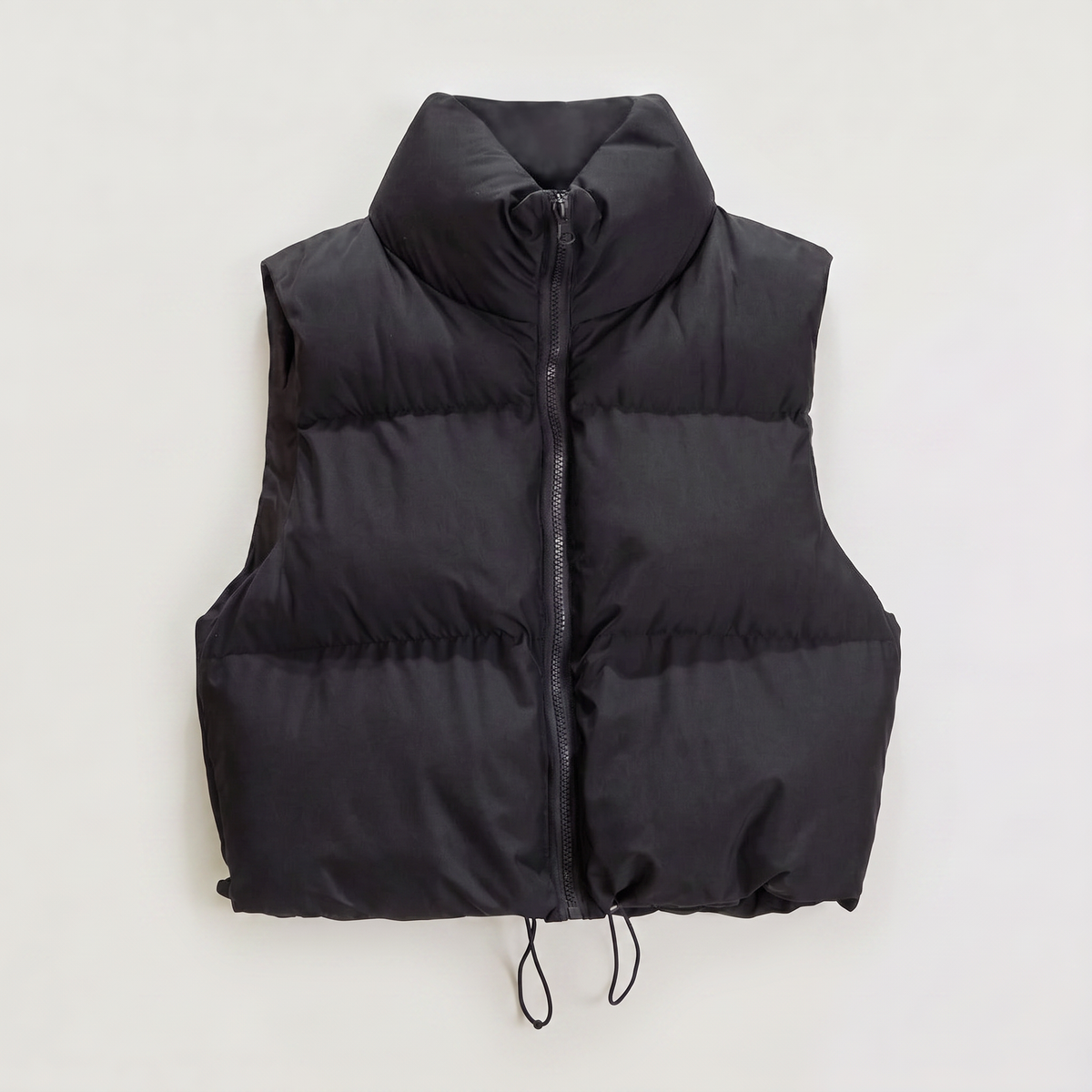Cropped Quilted Puffer Gilet