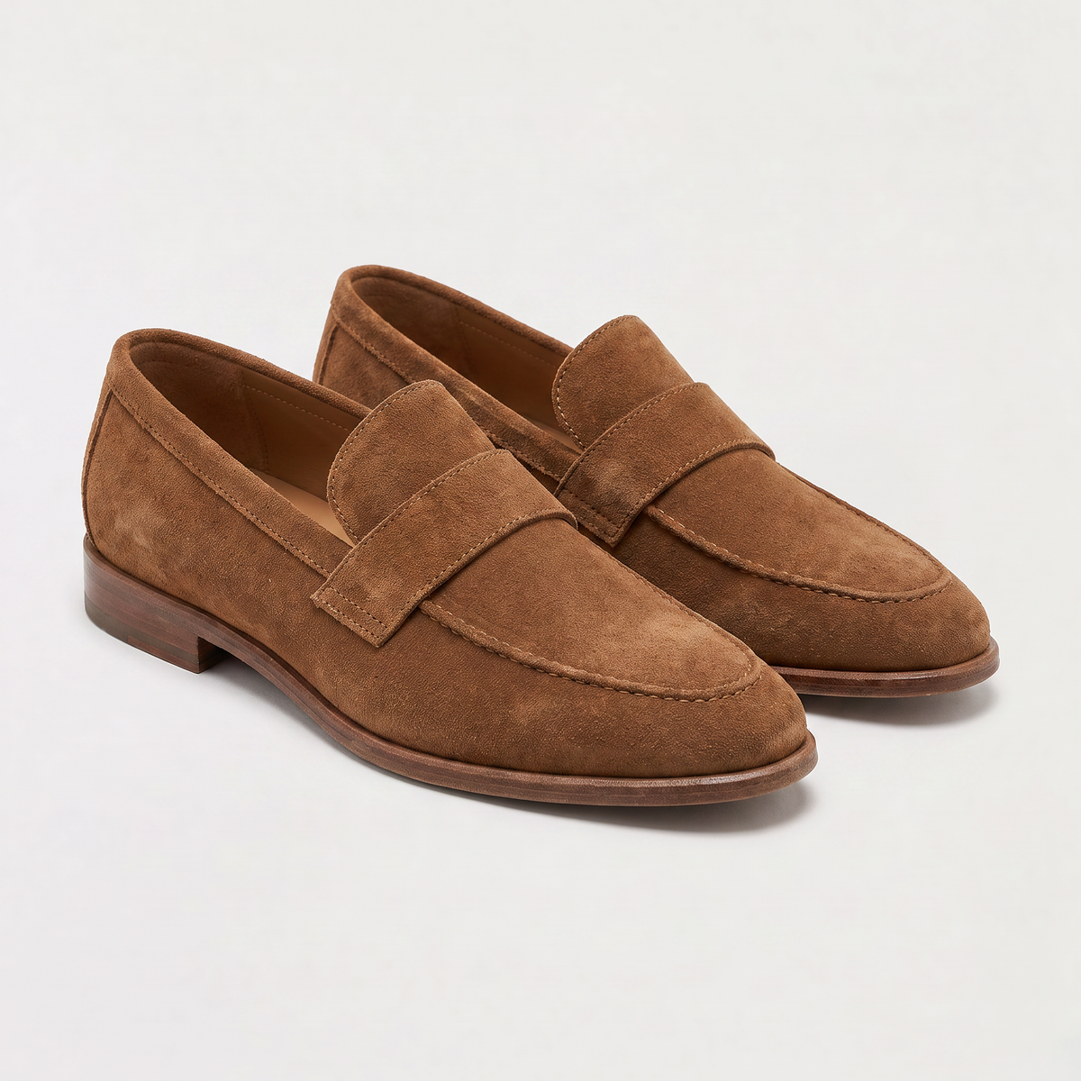 Pointed-Toe Penny Loafers