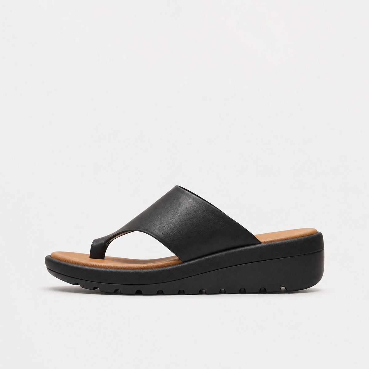 Toe-Loop Platform Sandals
