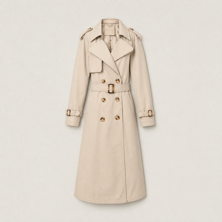Single Breasted Belted Trench Coat