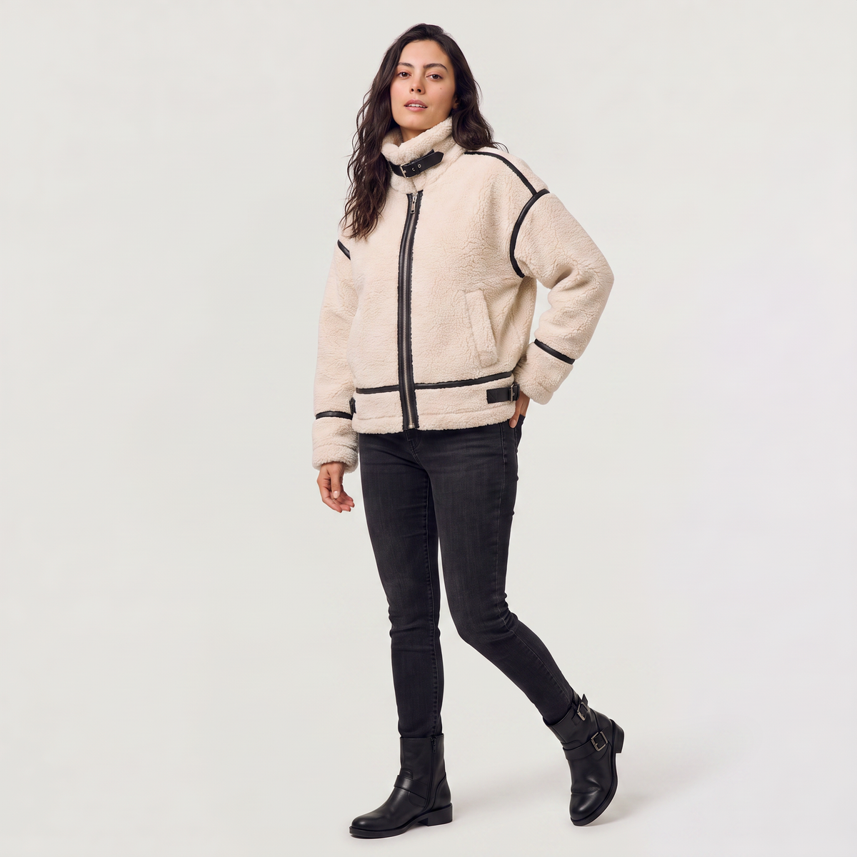 Teddy Borg Zip-Up Jacket