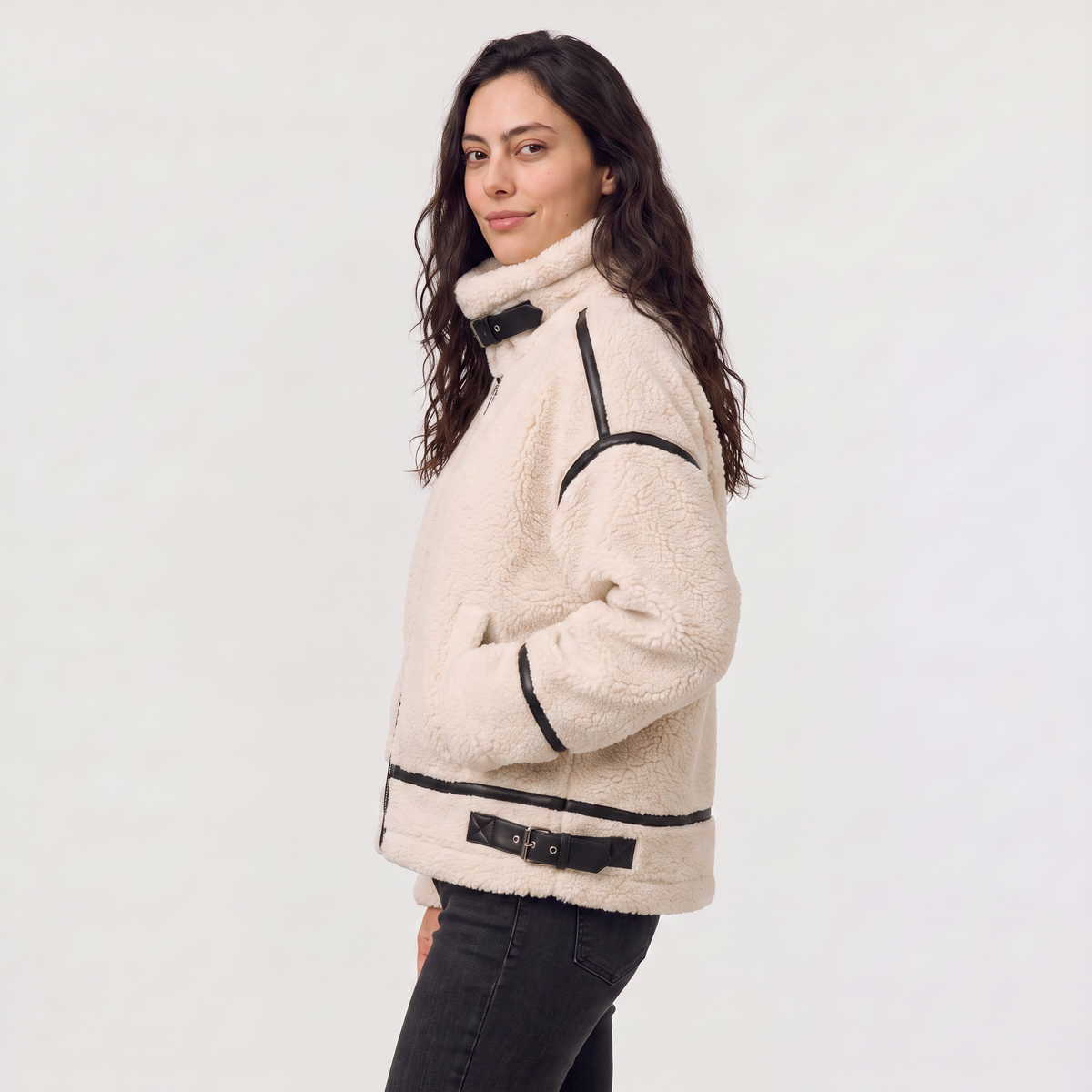 Teddy Borg Zip-Up Jacket