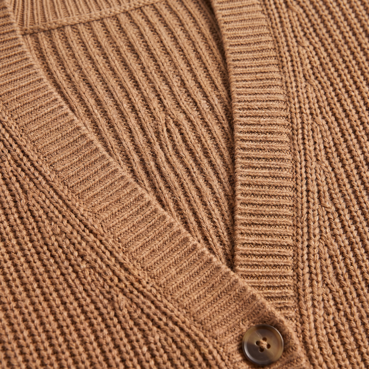 Evelyn V-Neck Button-Front Knit Cardigan