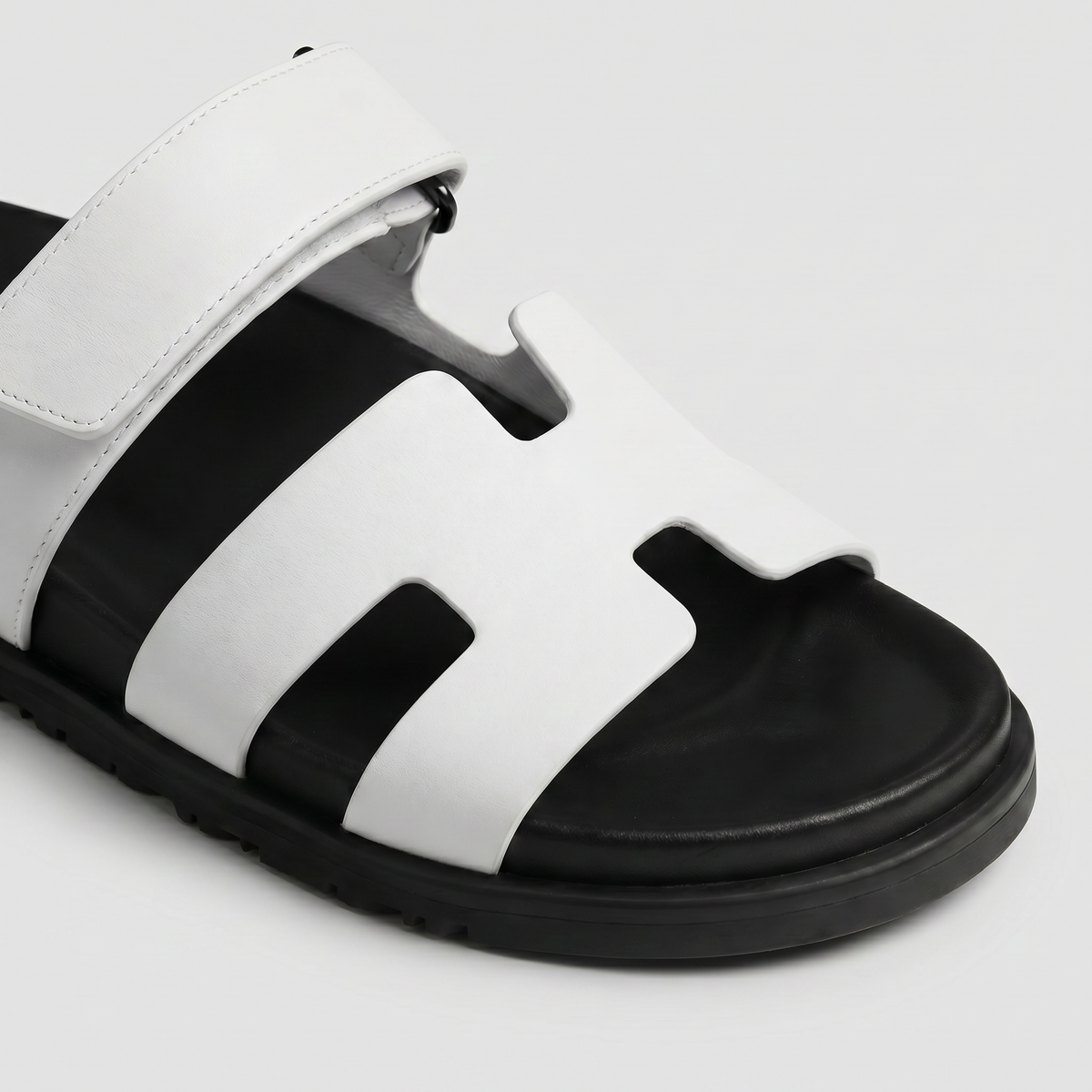 Double Strap Flat Slide Sandals