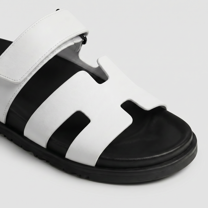 Double Strap Flat Slide Sandals