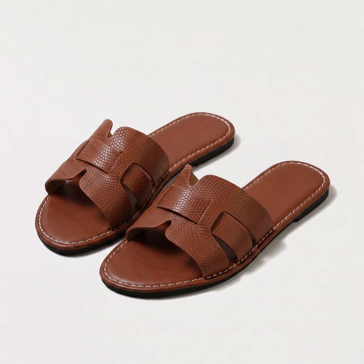 Flat Slide Cushioned Sandals