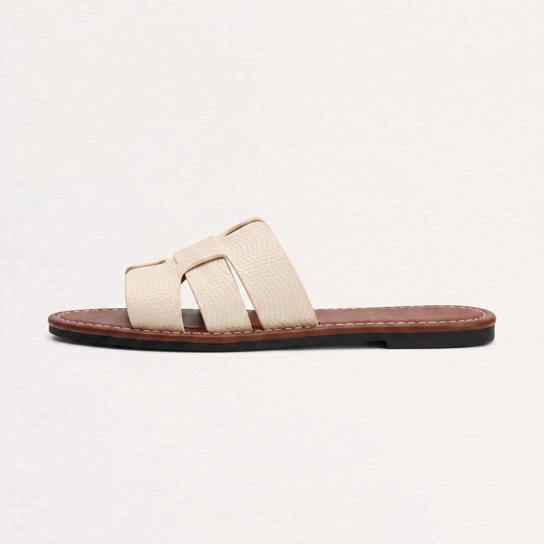 Flat Slide Cushioned Sandals