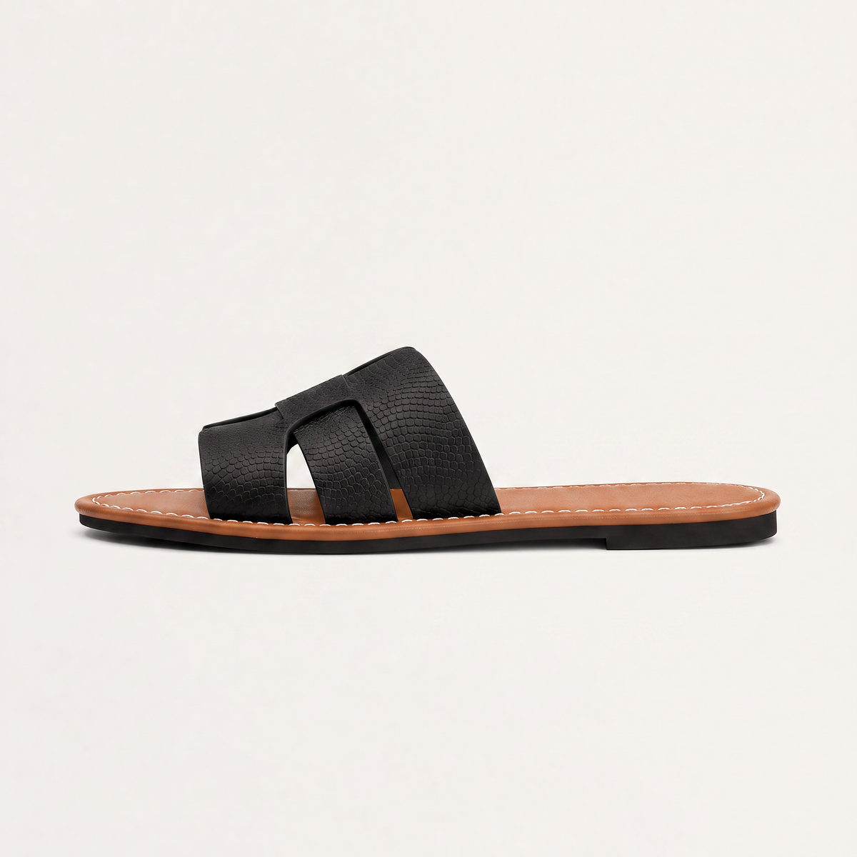 Flat Slide Cushioned Sandals