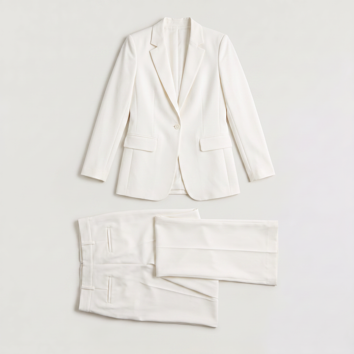 Tailored Blazer and Wide-Leg Trouser Set
