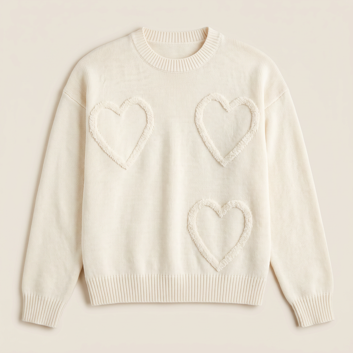 Heart Detail Knitted Jumper