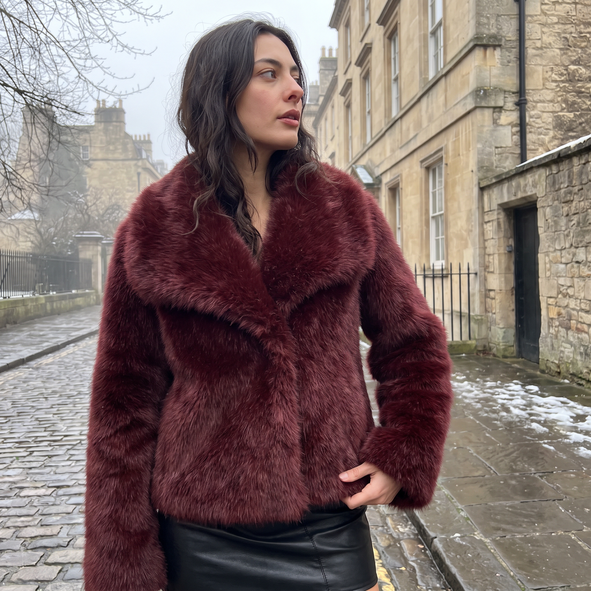 Faux Fur Coat