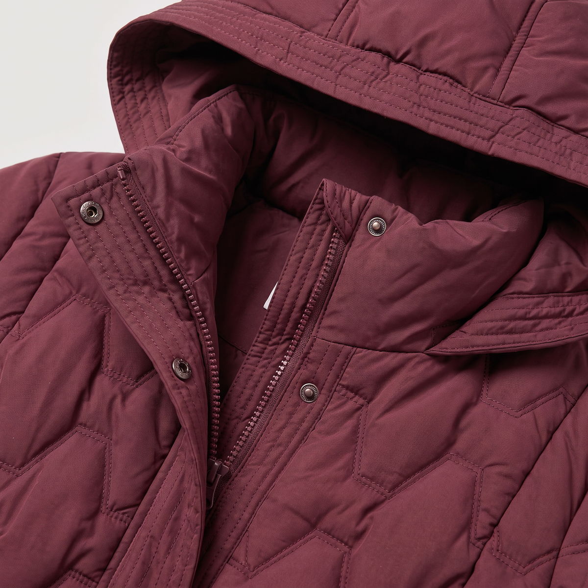 Long Hooded Quilted Puffer Coat