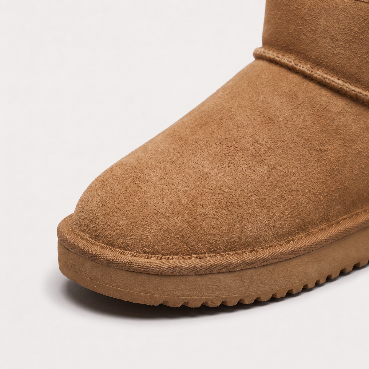 Shearling-Lined Suede Ankle Boots