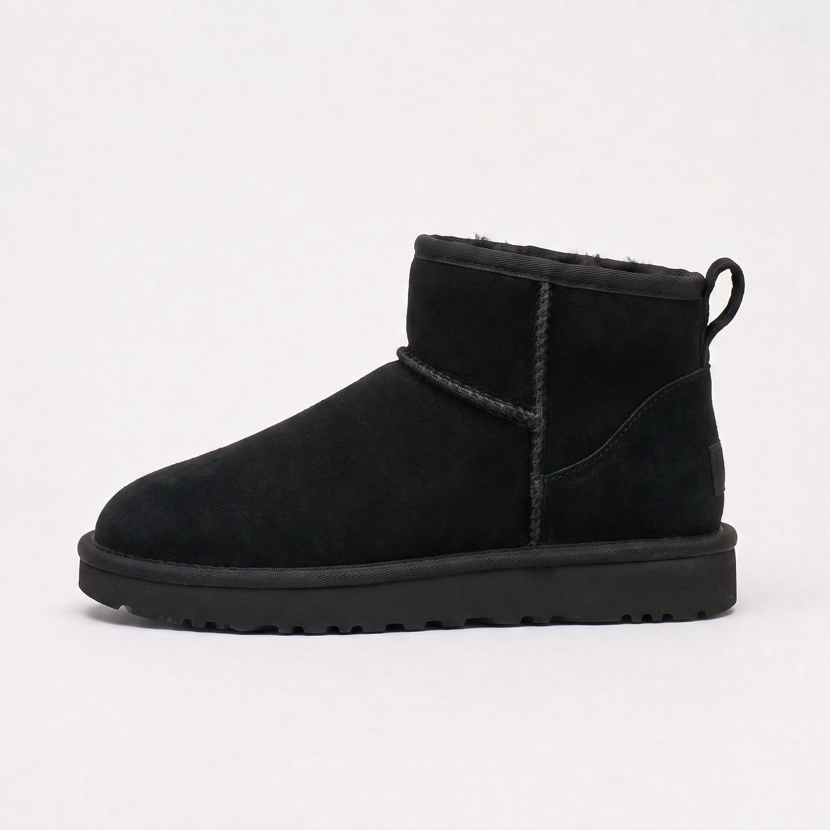 Shearling-Lined Suede Ankle Boots