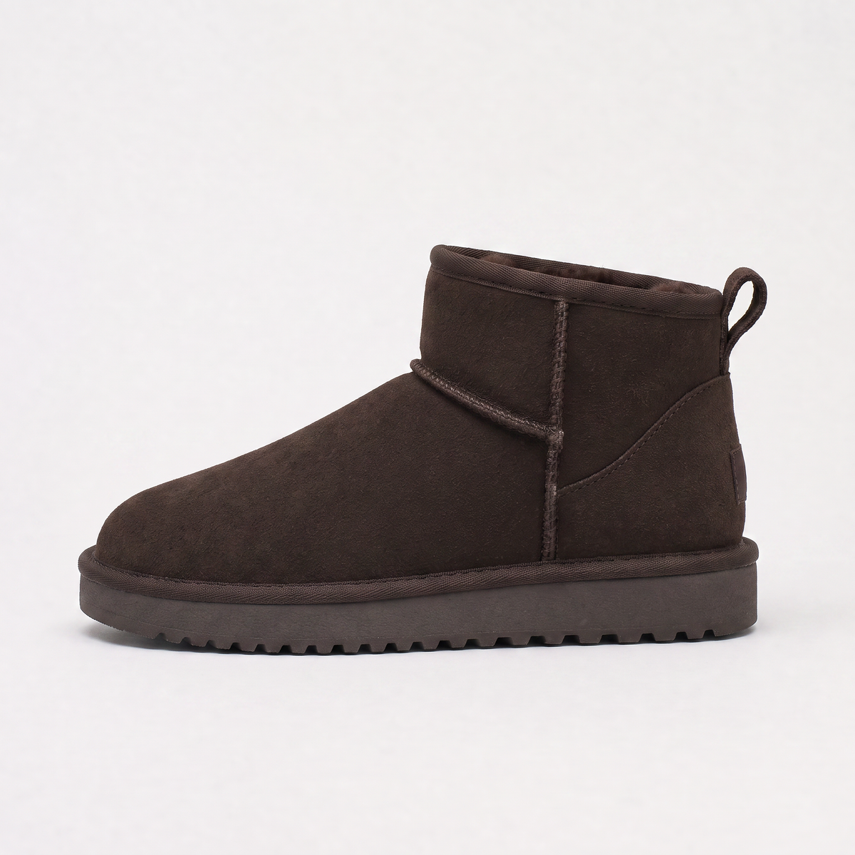 Shearling-Lined Suede Ankle Boots