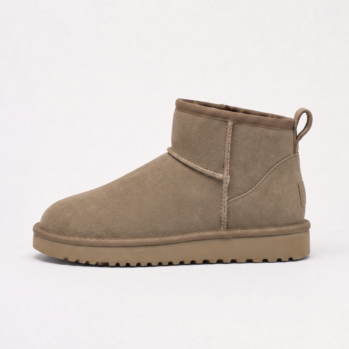 Shearling-Lined Suede Ankle Boots