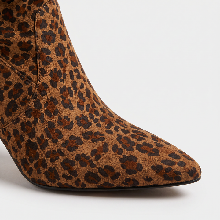 Suede-Style Slouch Knee High Boots