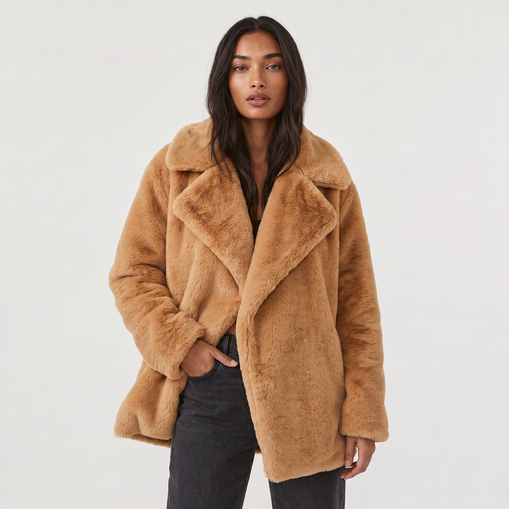 Plush Oversized Short Coat