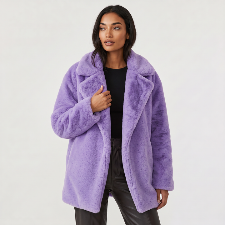 Plush Oversized Short Coat