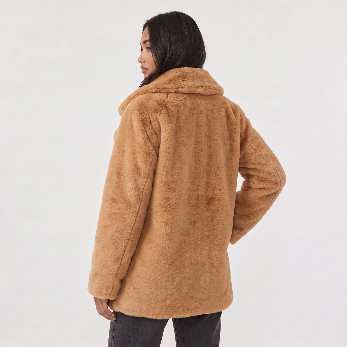 Plush Oversized Short Coat