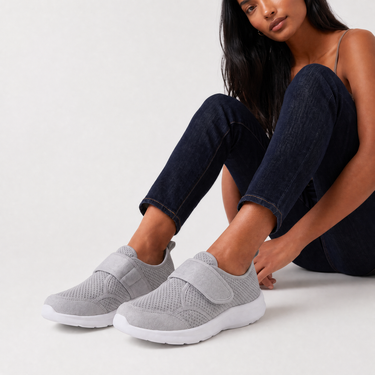 Extra-Wide Strap Walking Shoes