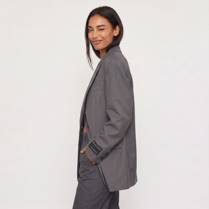 Oversized Notched Lapel Tailored Blazer