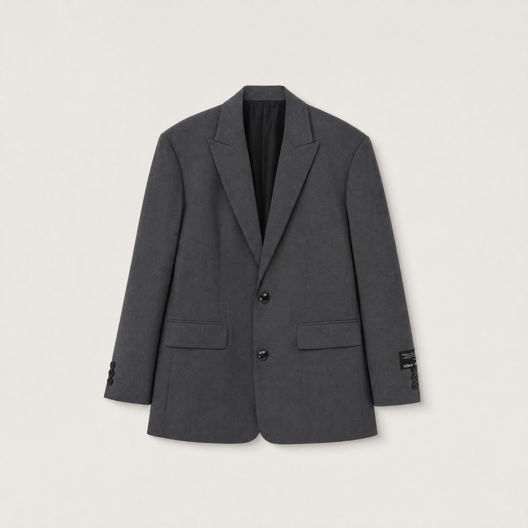 Oversized Notched Lapel Tailored Blazer