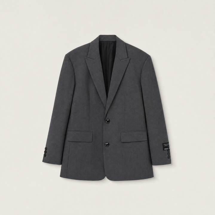 Oversized Notched Lapel Tailored Blazer
