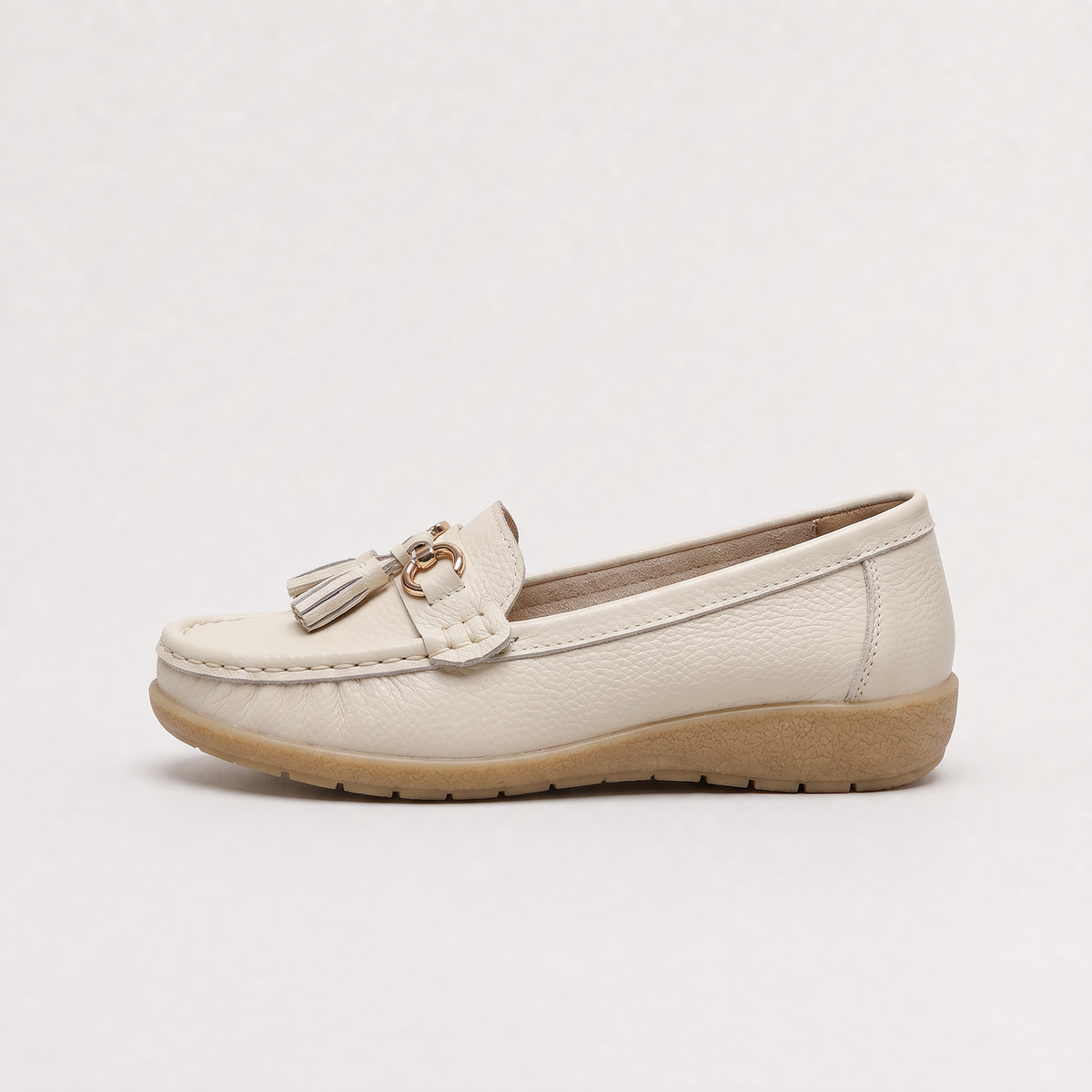 Tassel Detail Slip-On Loafers - Cushioned Insole