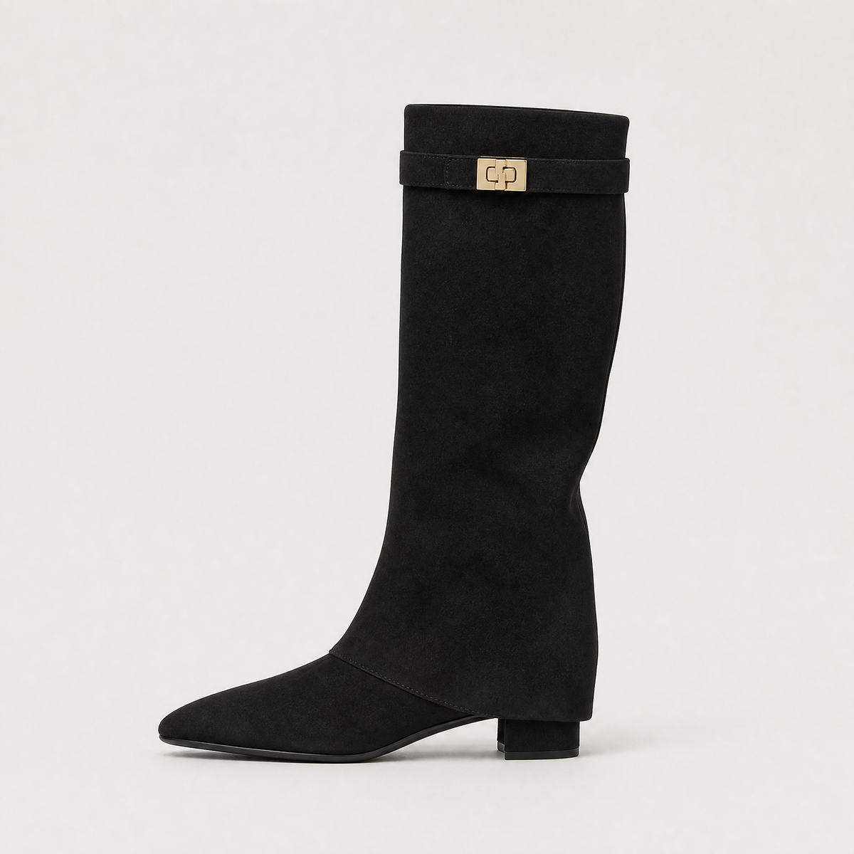 Knee-High Block Heel Boots