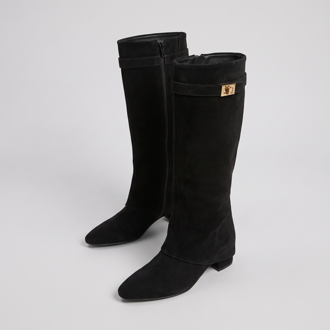 Knee-High Block Heel Boots