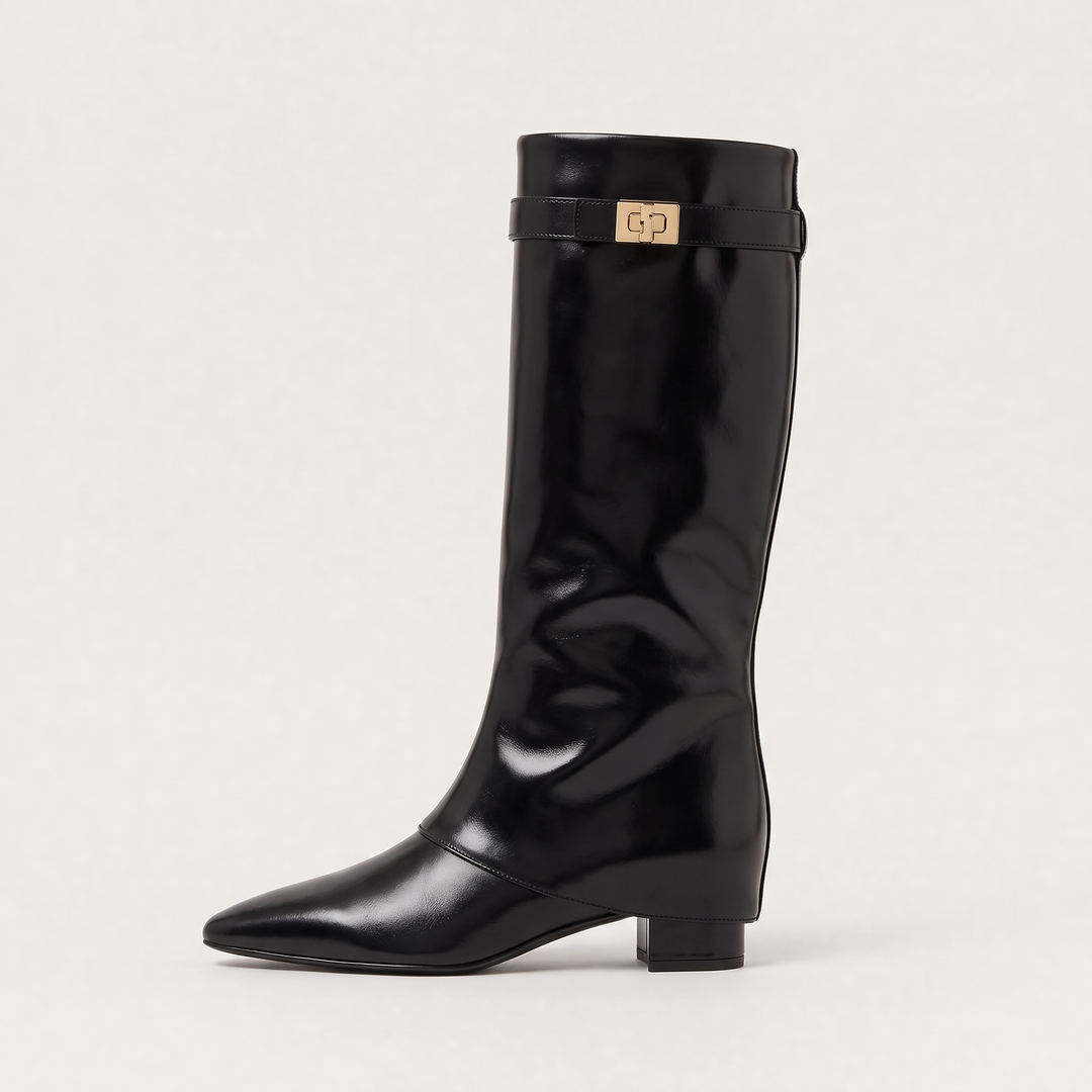 Knee-High Block Heel Boots
