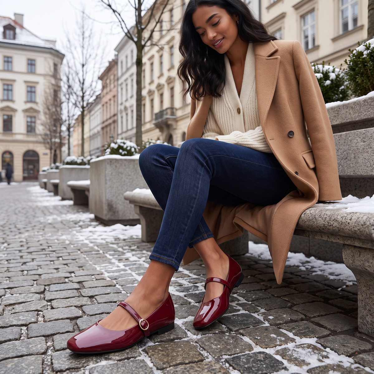 Patent Mary Jane Ballet Flats