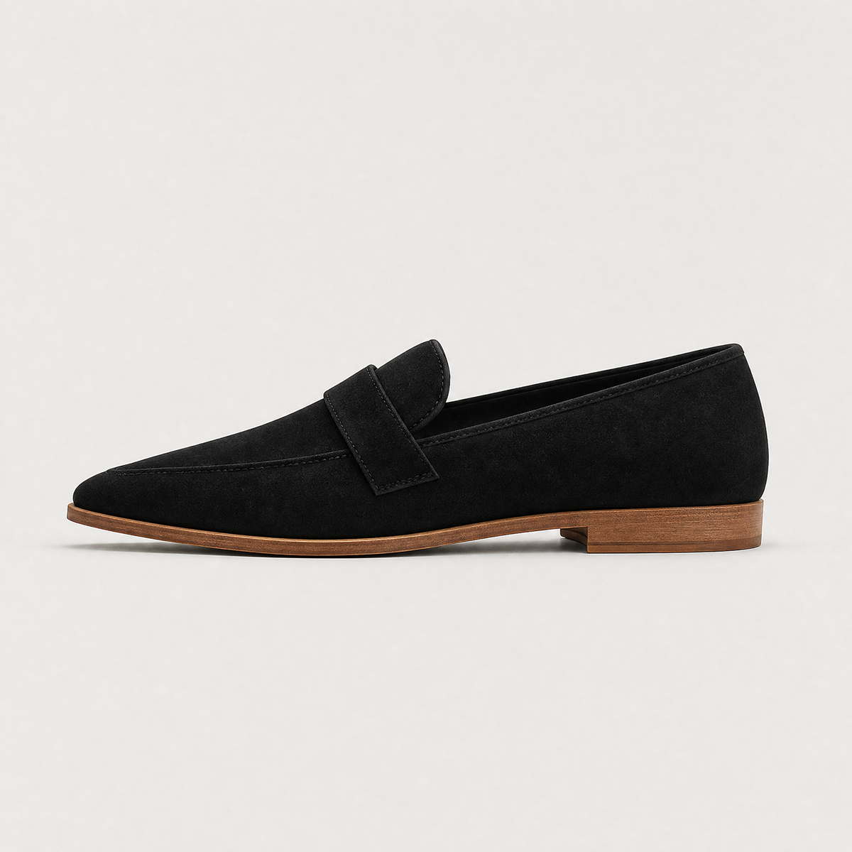 Suede-Look Penny Loafers