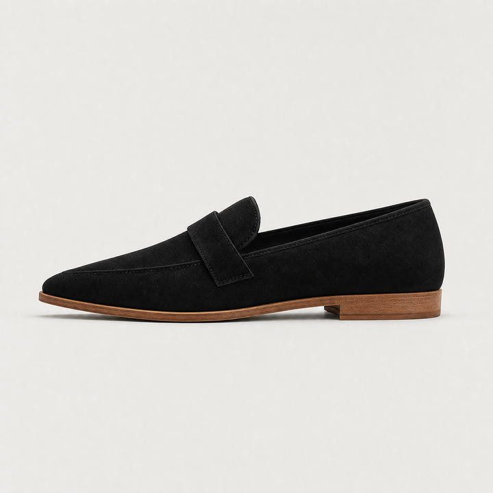 Suede-Look Penny Loafers