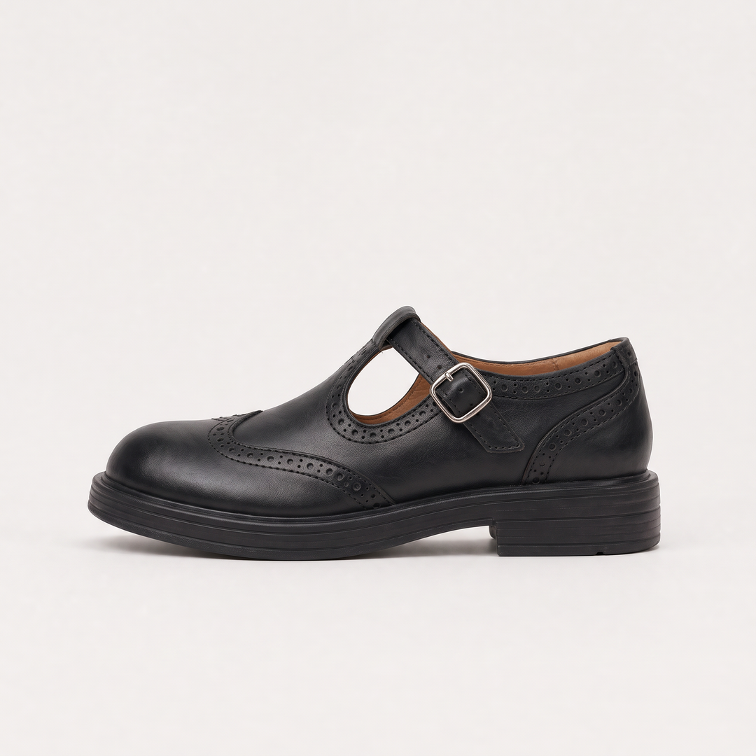T-Bar Brogue Mary Jane Shoes