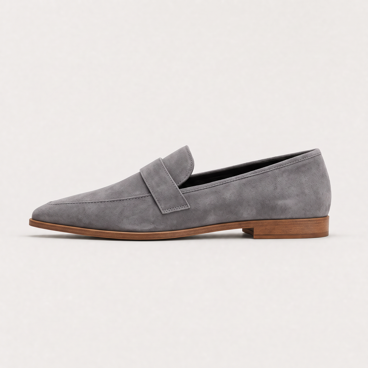 Suede-Look Penny Loafers