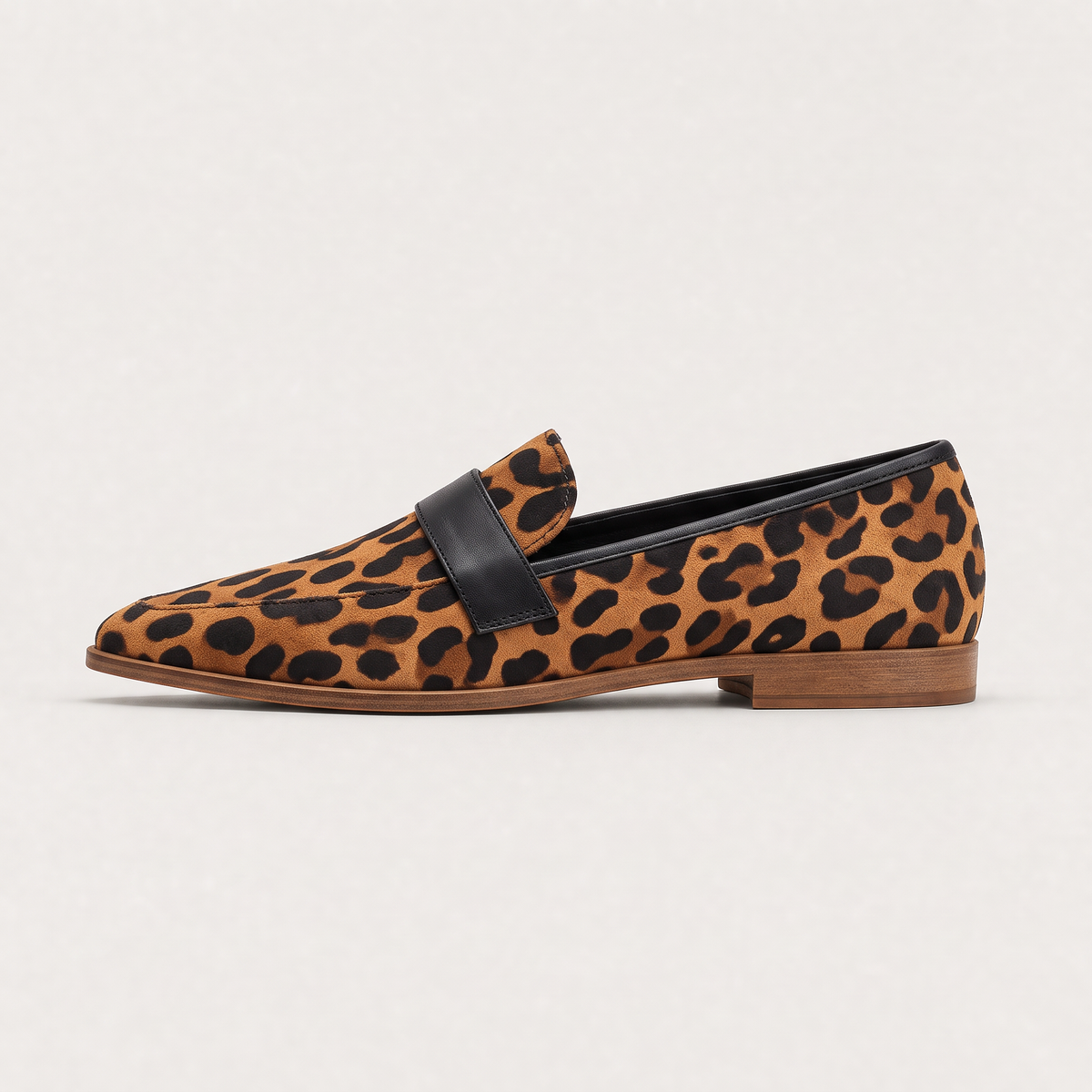 Suede-Look Penny Loafers