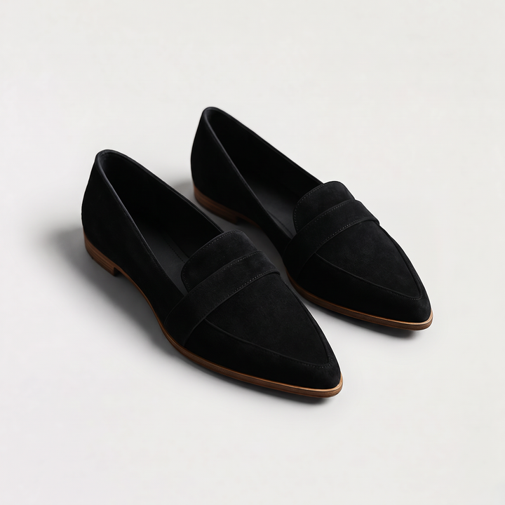 Suede-Look Penny Loafers