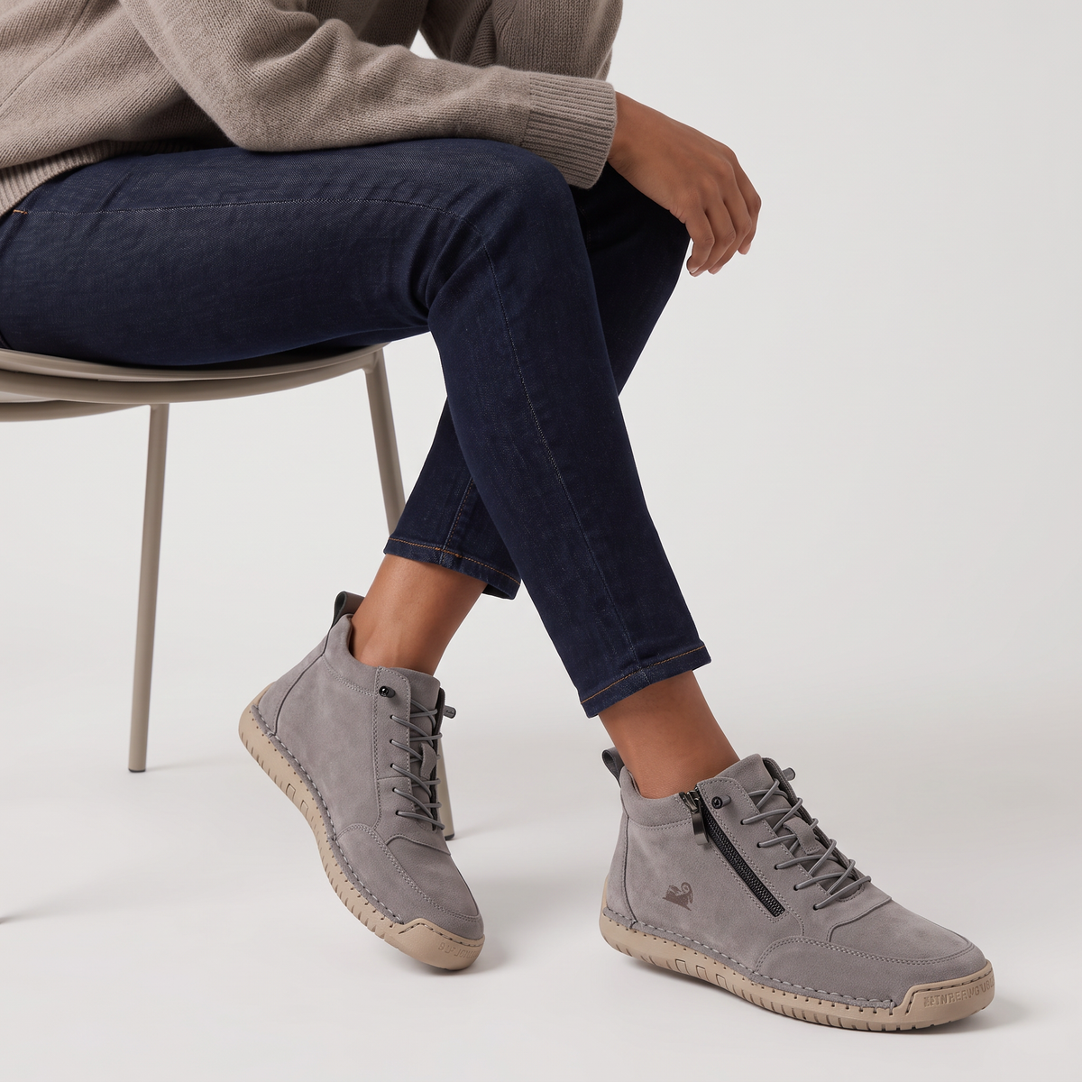 Wide-Fit Lace-Up Walking Shoes