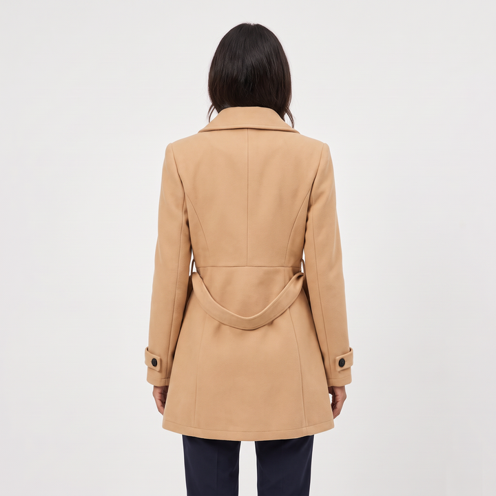 Double-Breasted Belted Trench Coat