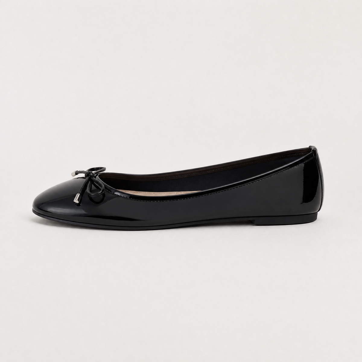 Bow Detail Slip-On Ballerina Shoes