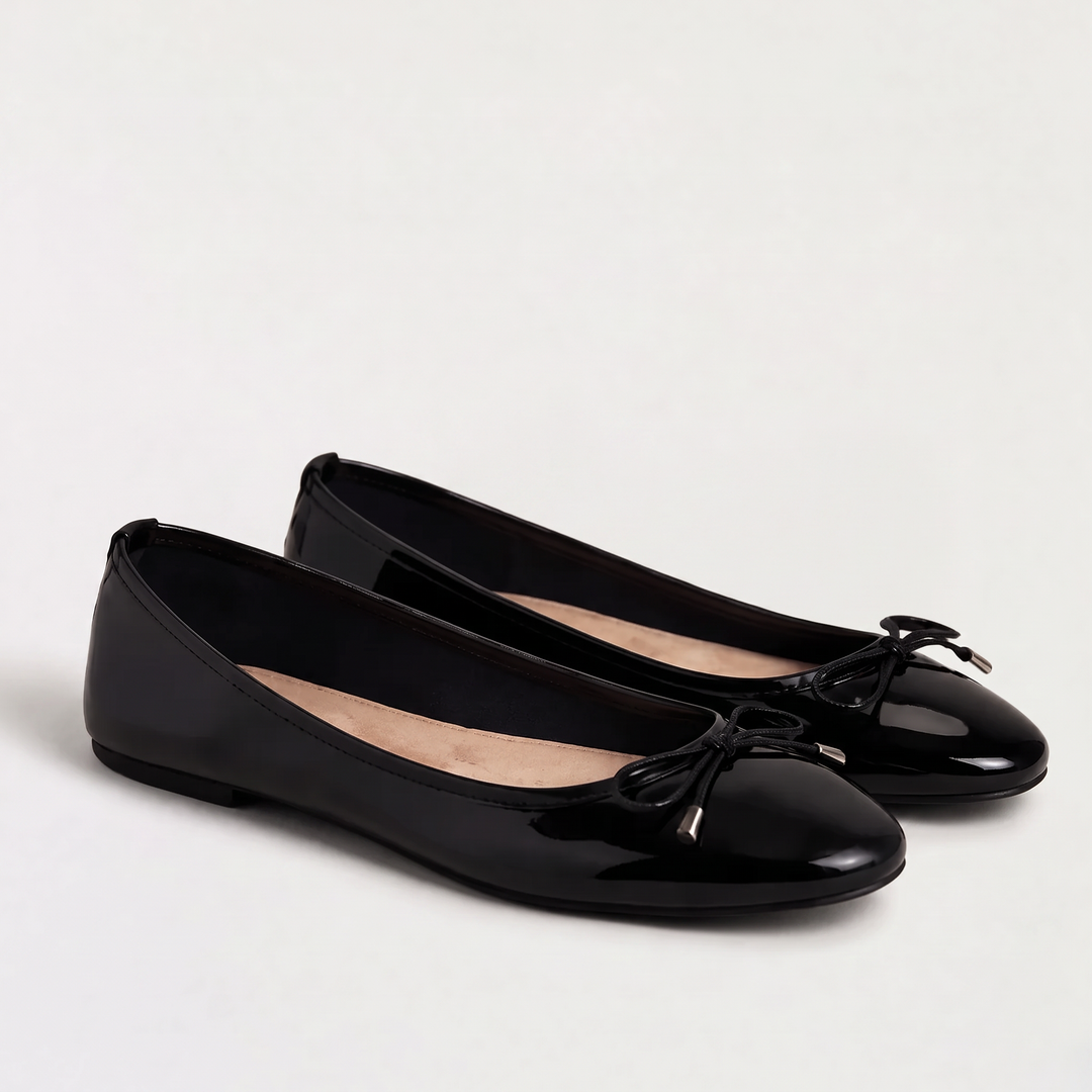 Bow Detail Slip-On Ballerina Shoes