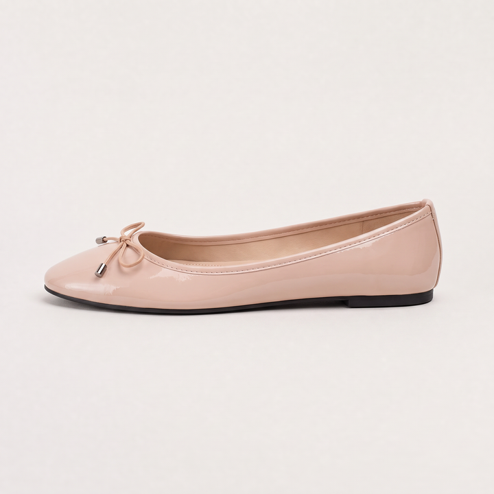 Bow Detail Slip-On Ballerina Shoes