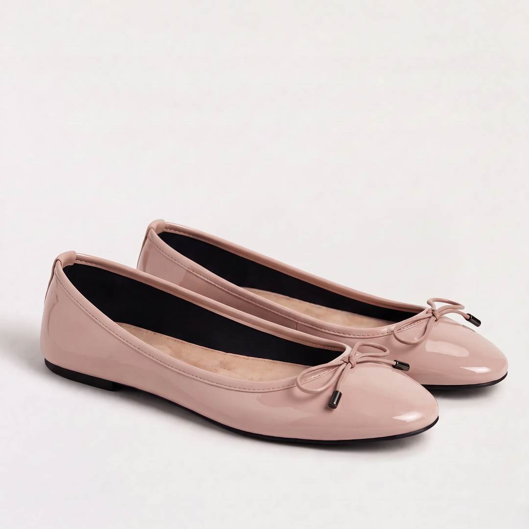 Bow Detail Slip-On Ballerina Shoes