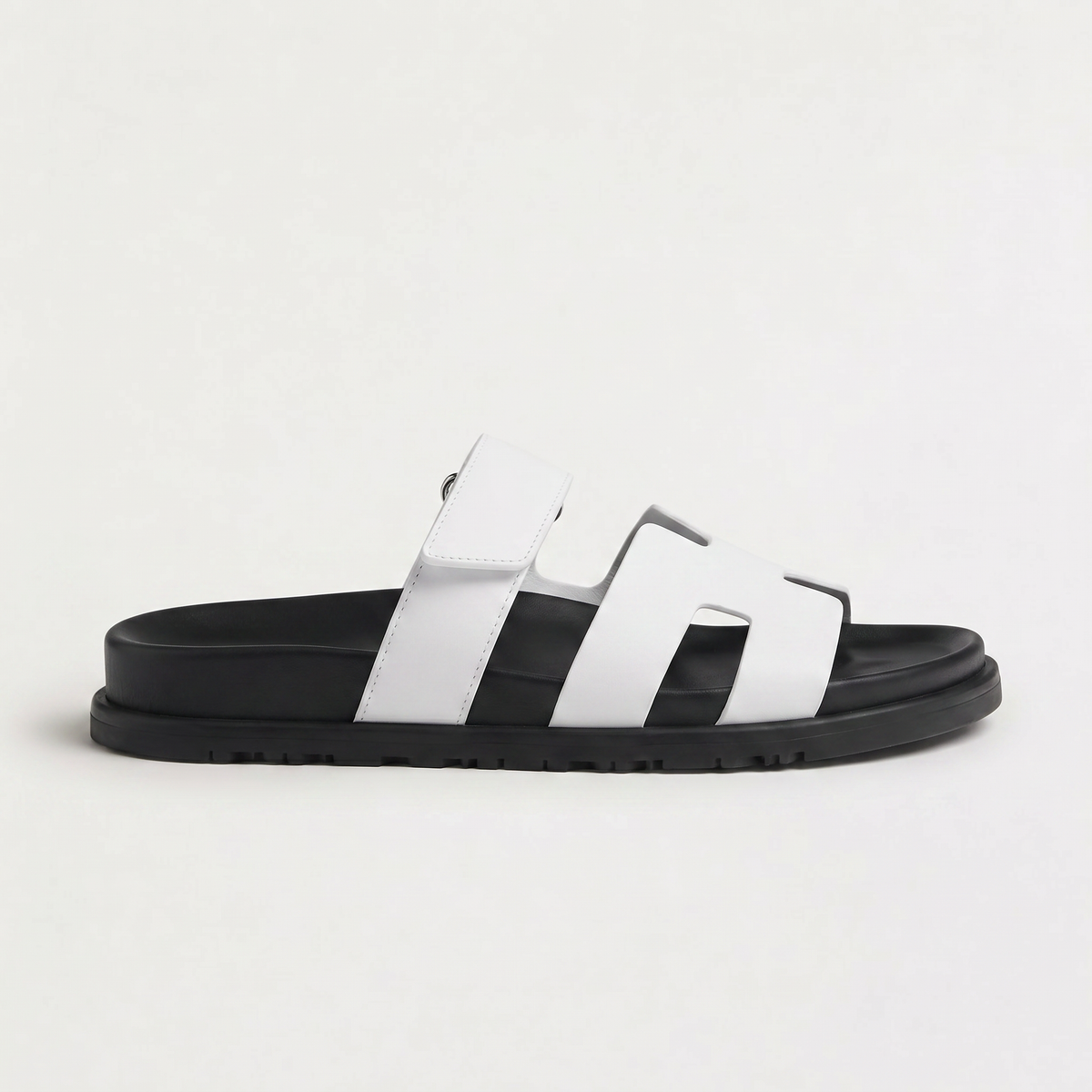 Double Strap Flat Slide Sandals