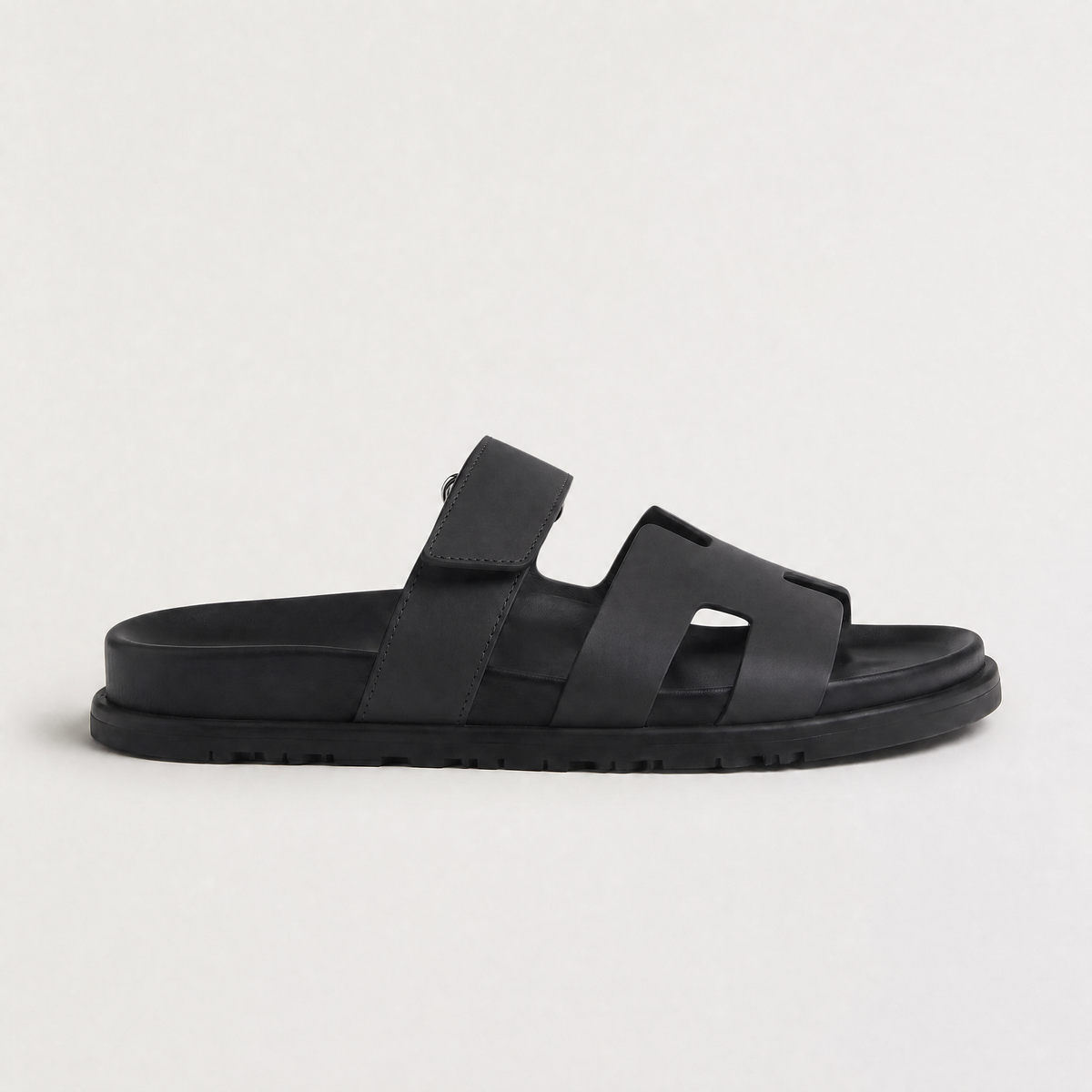 Double Strap Flat Slide Sandals