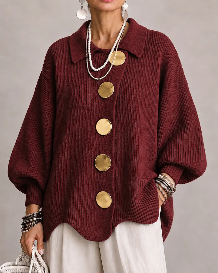 Rosa | Oversized Button Knit Sweater