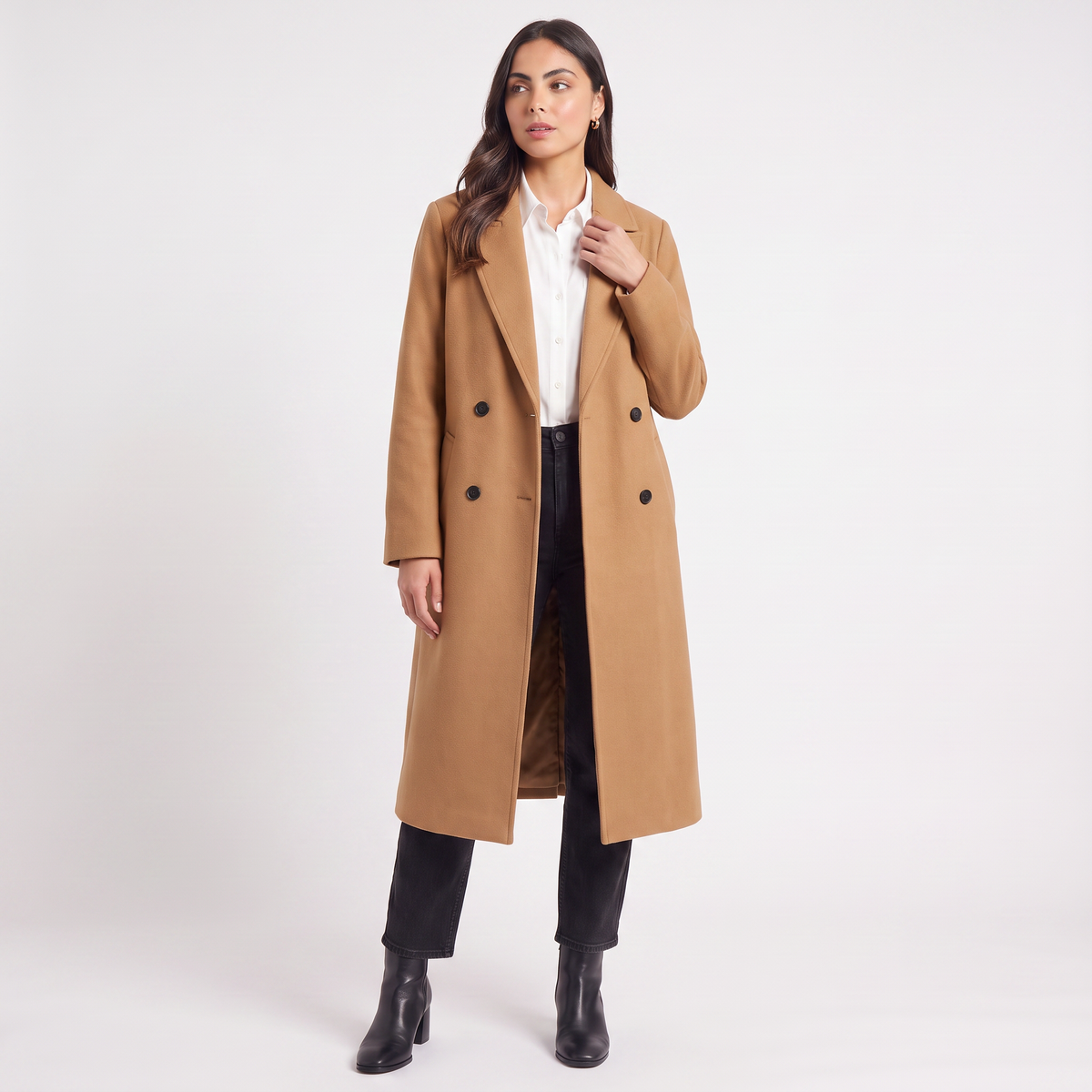 Long Button-Up Coat