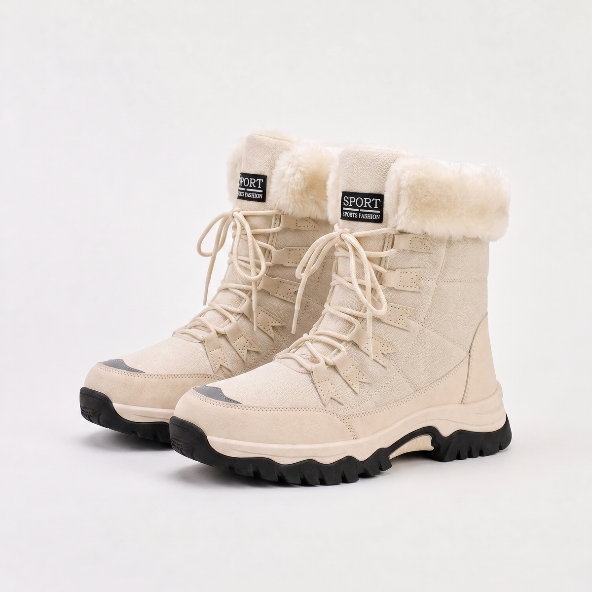 Waterproof Lace-Up Winter Boots